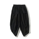 Buddha Stones Summer Tang Style Drawstring Koi Fish Capri Pants Men's Harem Pants With Pocket