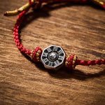 Buddha Stones Hand-Woven Red String Bagua Protection Adjustable Bracelet