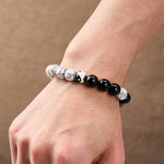 Buddha Stones Copper Yin Yang Balance Tibetan Round Bracelet