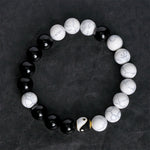Buddha Stones Copper Yin Yang Balance Tibetan Round Bracelet