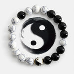 Buddha Stones Copper Yin Yang Balance Tibetan Round Bracelet