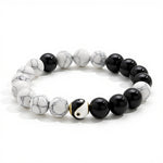 Buddha Stones Copper Yin Yang Balance Tibetan Round Bracelet