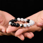 Buddha Stones Copper Yin Yang Balance Tibetan Round Bracelet