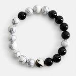 Buddha Stones Copper Yin Yang Balance Tibetan Round Bracelet
