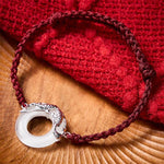 Buddha Stones White Jade Koi Fish Wealth Red String Bracelet