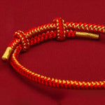 Buddha Stones Red String Chinese Zodiac Luck Braided Knot Bracelet