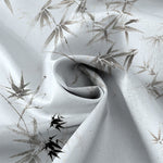 Buddha Stones Ink Bamboo Leaves Pattern Buttons Breathable Men's Short Sleeve Shirt