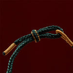 Buddha Stones Hand-Woven Red String Peach Blossom Sunflower Luck Bracelet