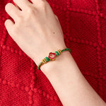 Buddha Stones Hand-Woven Koi Fish Fu Character Success Rope Bracelet