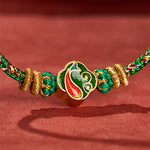 Buddha Stones Hand-Woven String Koi Fish Success Rope Bracelet