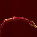 Buddha Stones Hand-Woven Red String Sunflower Luck Bracelet