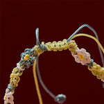 Buddha Stones Hand Woven Pastel Daisy Gradient String Bracelet