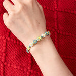 Buddha Stones Hand Woven Pastel Daisy Gradient String Bracelet