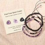 Buddha Stones 3pcs "Find Your Quiet Center" Fire Agate Clarity Bracelet Includes Gift Message Card
