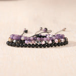 Buddha Stones 3pcs "Find Your Quiet Center" Fire Agate Clarity Bracelet Includes Gift Message Card