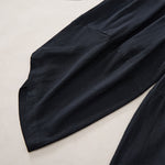 Buddha Stones Summer Casual Vintage Drawstring Crane Print Capri Pants Men's Harem Pants With Pocket