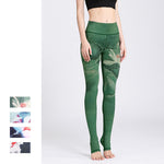 Buddha Stones Lotus Flower Print Design Pants Sports Fitness Yoga Leggings Women's Yoga Pants