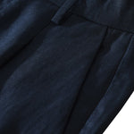 Buddha Stones Summer Casual Minimalist Wide Leg Solid Zipper Men's Shorts With Pocket