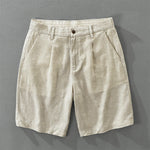 Buddha Stones Summer Casual Minimalist Wide Leg Solid Zipper Men's Shorts With Pocket
