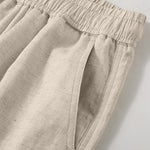 Buddha Stones Summer Casual Minimalist Drawstring Solid Men's Shorts With Pocket