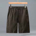 Buddha Stones Summer Casual Minimalist Drawstring Solid Men's Shorts With Pocket
