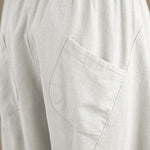 Buddha Stones Spring 7-8 Length Solid Color Women's Harem Pants With Pockets