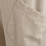 Buddha Stones Spring 7-8 Length Solid Color Women's Harem Pants With Pockets