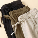 Buddha Stones Commute Women's Plain Harem Capri Pants With Pockets