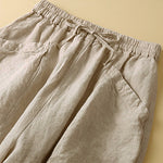 Buddha Stones Commute Women's Plain Harem Capri Pants With Pockets
