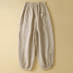 Buddha Stones Commute Women's Plain Harem Capri Pants With Pockets