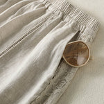 Buddha Stones Summer Casual Boho Solid Decorative Side Lace Women's Shorts With Pockets