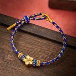 Buddha Stones Hand-Woven String Om Mani Padme Hum Peace Bracelet