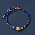 Buddha Stones Hand-Woven String Om Mani Padme Hum Peace Bracelet
