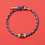 Buddha Stones Hand-Woven String Om Mani Padme Hum Peace Bracelet