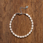 FREE Today: Calm and Spiritual Awareness Amethyst Tiger's Eye Rose Quartz Blue Spot Jasper Black Obsidian Flat Bead Bracelet