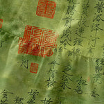 Buddha Stones Summer Casual Chinese Calligraphy Seal Pattern Women's Summer Sleeveless Midi Dress With Pockets