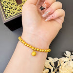 Buddha Stones Copper Peacock Enamel Self Confidence Beaded Charm Bracelet