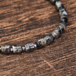 FREE Today: Calm and Spiritual Awareness Amethyst Tiger's Eye Rose Quartz Blue Spot Jasper Black Obsidian Flat Bead Bracelet