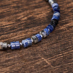 FREE Today: Calm and Spiritual Awareness Amethyst Tiger's Eye Rose Quartz Blue Spot Jasper Black Obsidian Flat Bead Bracelet