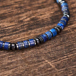 Buddha Stones Natural Lapis Lazuli Amethyst Frosted Stone Protective Bead Bracelet