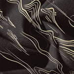 Buddha Stones Pure Cotton Cloud Mountain Wave Pattern Drawstring Men's Tapered Pants With Pockets