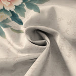 Buddha Stones Pink Peony Leaf Dragonfly Pattern Buttons Breathable Men's Short Sleeve Shirt
