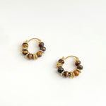 Buddha Stones Natural Tiger Eye Courage Earrings