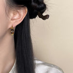 Buddha Stones Natural Tiger Eye Courage Earrings