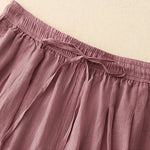 Buddha Stones Casual Loose Double Layer 7-8 Length Cropped Pants Women's Pants With Pockets