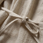 Buddha Stones Spring Casual Minimalist Solid Lapel Ramie Men's Kimono