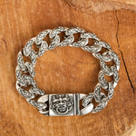 Buddha Stones Two Tone Copper Pi Xiu Auspicioisness Bracelet
