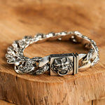 Buddha Stones Two Tone Copper Pi Xiu Auspicioisness Bracelet