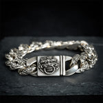 Buddha Stones Two Tone Copper Pi Xiu Auspicioisness Bracelet