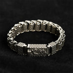 Buddha Stones Copper Dragon Chain Link Wealth Bracelet